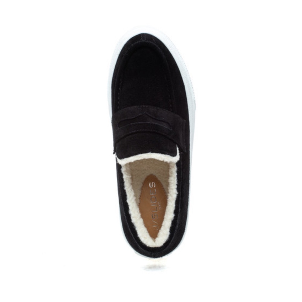 NWT J/SLIDES GILES Black Suede Slip-On Loafer Sneaker - Picture 5 of 16